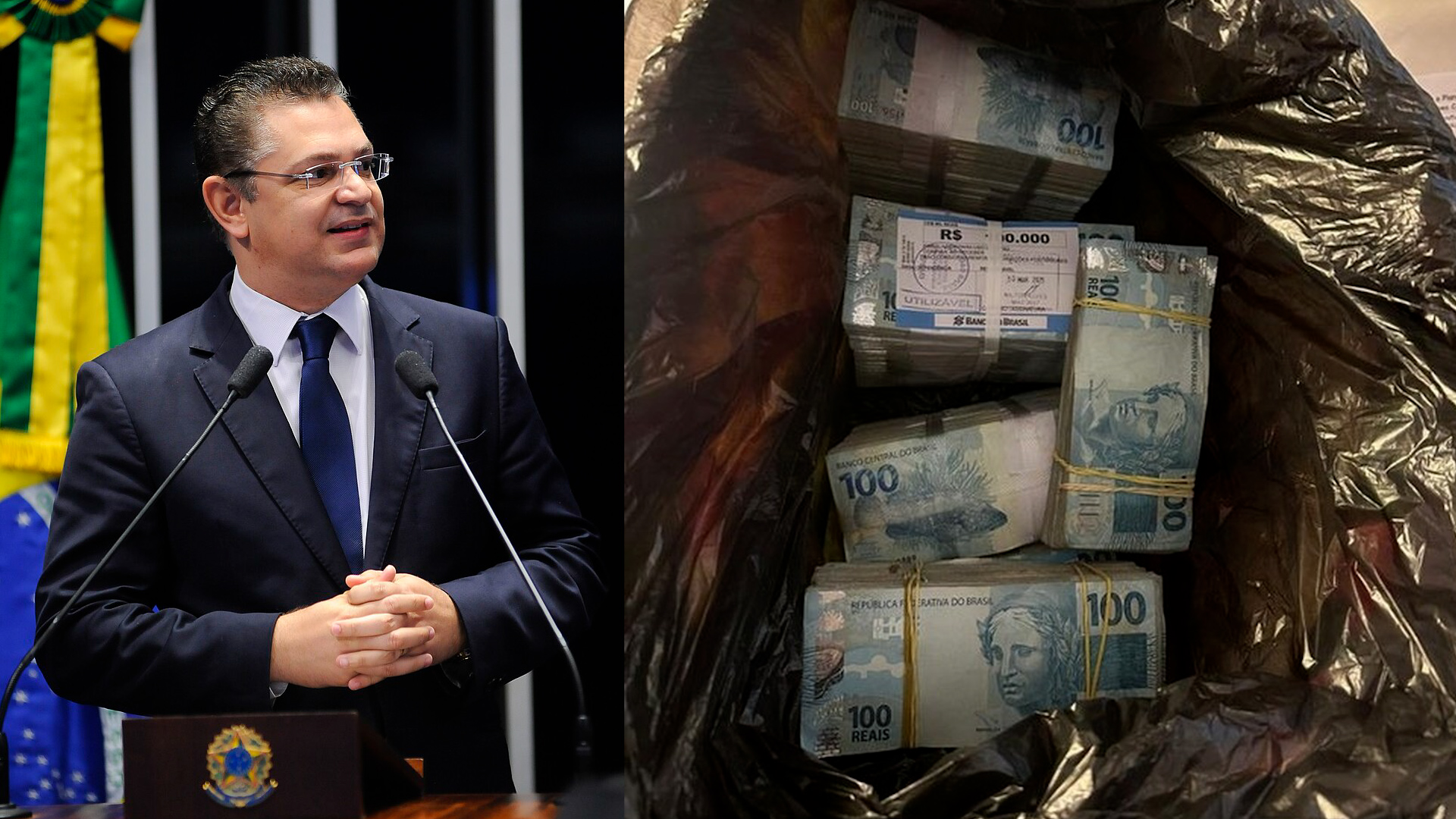 PF apreende R$ 430 mil em dinheiro vivo na casa de, líder do PL, Sóstenes Cavalcante em sacos lixo