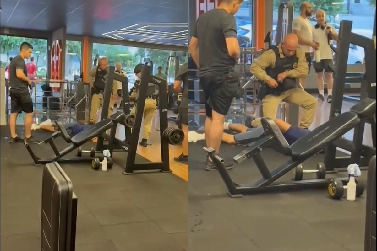 VIDEO: Jovem é morto a facadas dentro de academia; suspeito foi preso por PM que malhava no local