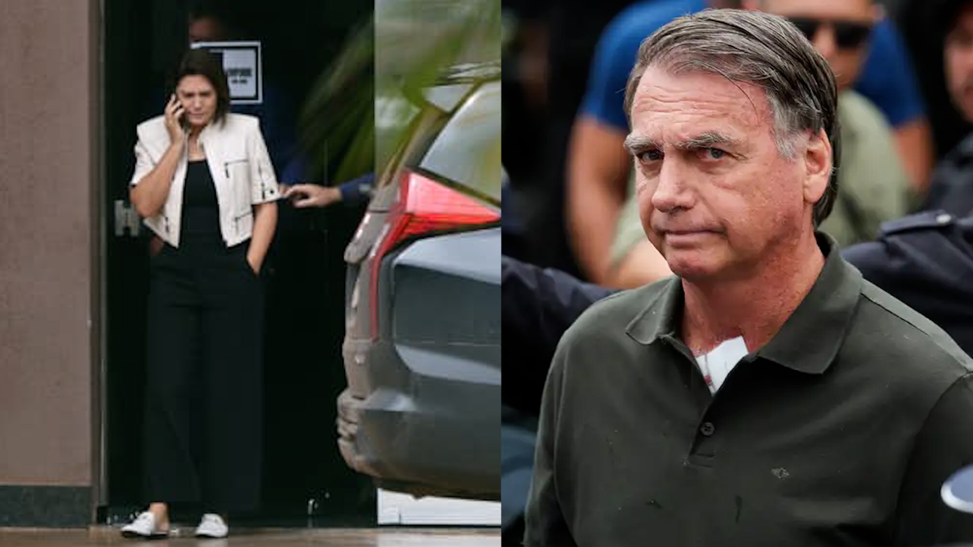 Michelle diz que Bolsonaro caiu e bateu cabeça na cela:‘‘Meu amor não está bem’’