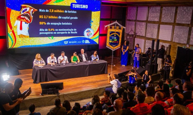 Pernambuco recebeu 2,8 milhões de turistas e movimentou R$ 3,7 bilhões, diz Governo de Pernambuco