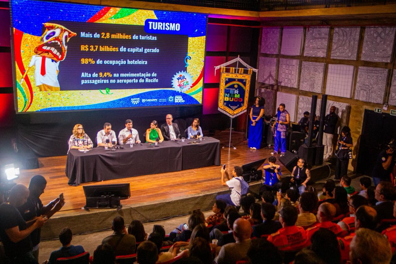 Pernambuco recebeu 2,8 milhões de turistas e movimentou R$ 3,7 bilhões, diz Governo de Pernambuco