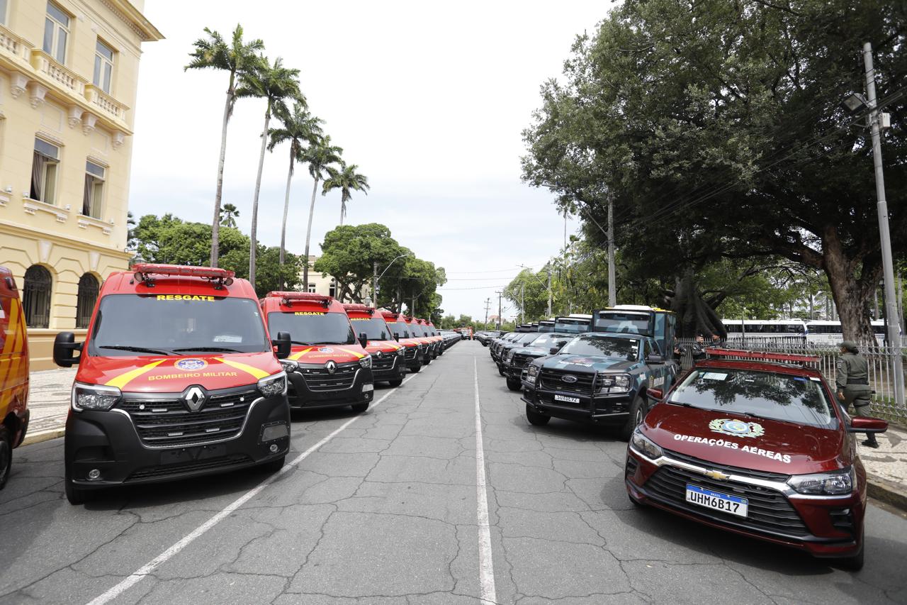 Pernambuco recebe armamentos, viaturas e drones para a Polícia Militar,Civil e Corpo de Bombeiros