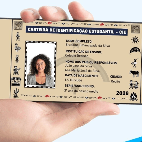 Carteira de Identificação Estudantil 2026 pode ser solicitada a partir desta segunda (23); veja como