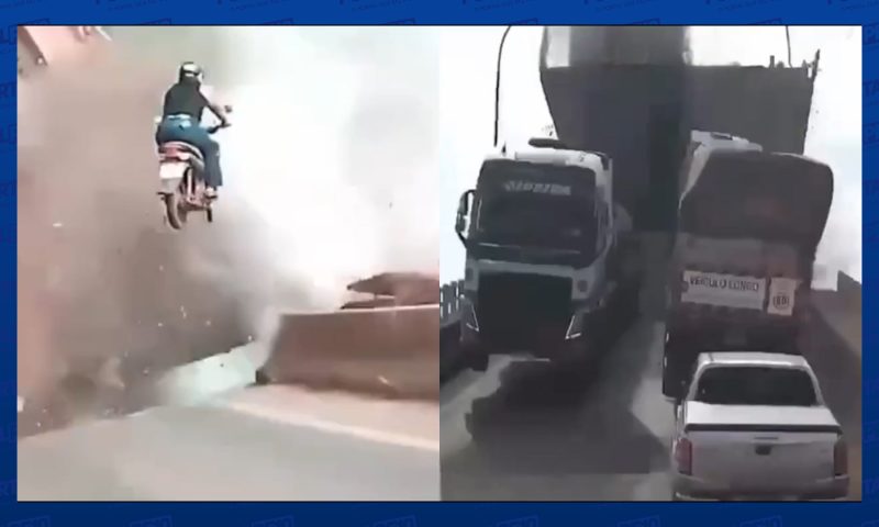 Novo vídeo mostra  momento exato de ponte desabando entre TO e MA