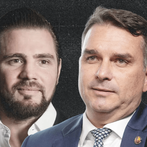 Vaza áudio de Flavio Bolsonaro cobrando pagamento a Vorcaro; Dono do Banco Master pagou R$ 61 milhões para filme de Bolsonaro