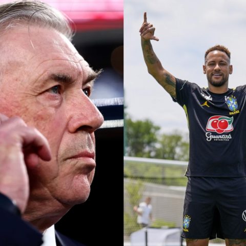 Ancelotti garante que Neymar estará à disposição da seleção para jogo contra a Escócia