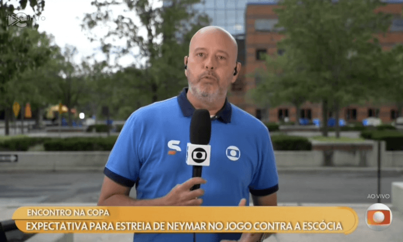 Alex Escobar é afastado da cobertura da Copa do Mundo após mal-estar