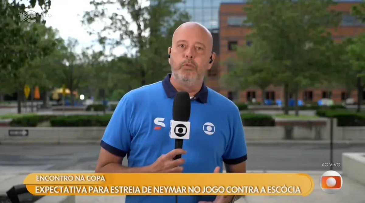 Alex Escobar é afastado da cobertura da Copa do Mundo após mal-estar