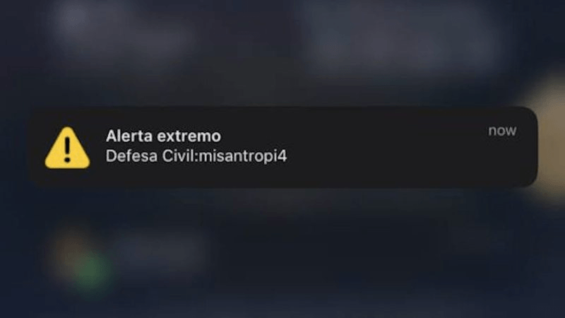 Polícia Federal vai investiga rfalso alerta da Defesa Civil