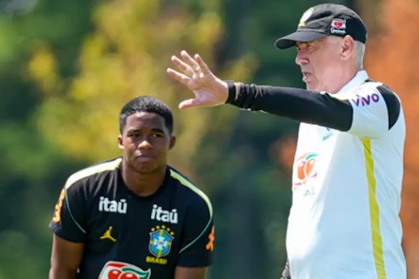 Resistência de Ancelotti com Endrick viraliza e ganha destaque no NY Times